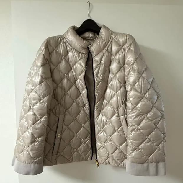 에르노 여성 퀼팅 경량 패딩 아이보리 (42사이즈)