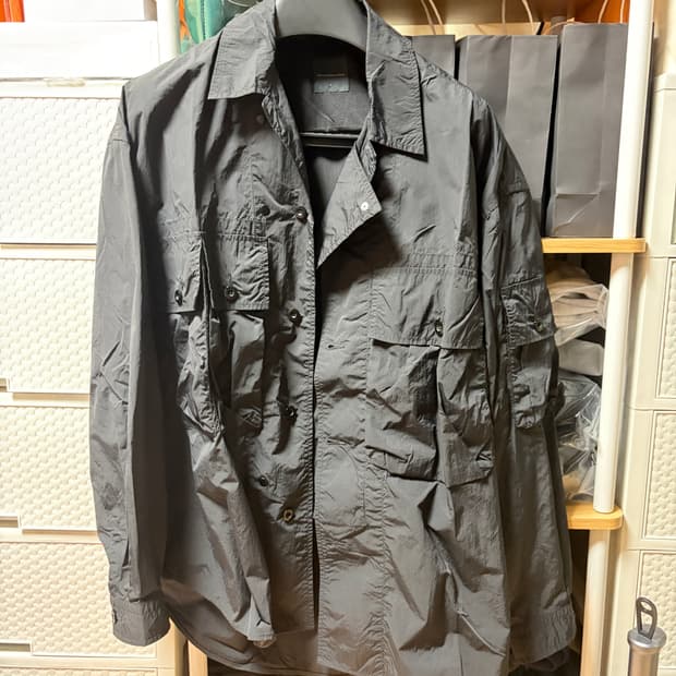 모이프 25ss moif M43 shirt jacket - black