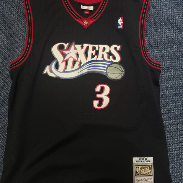 [XL] 미첼엔네스 필라델피아 아이버슨 스윙맨 져지