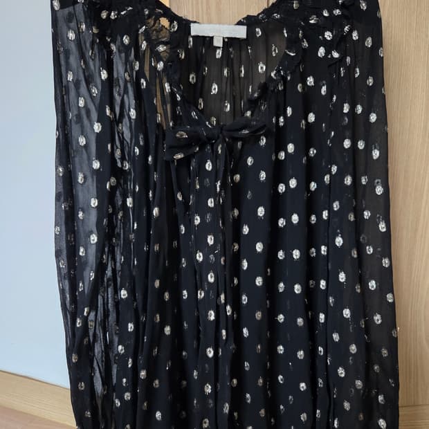 바네사브루노 시스루 블라우스