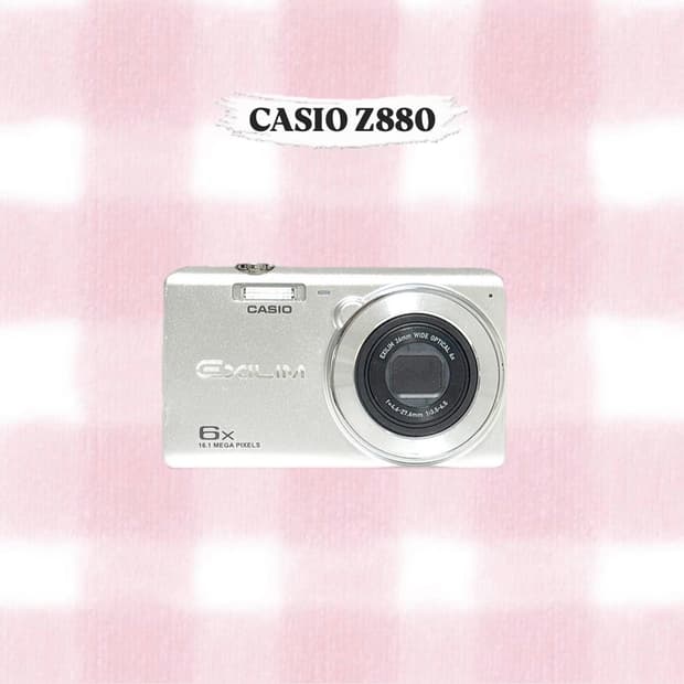 카시오 엑슬림 Z880 실버 빈티지디카
