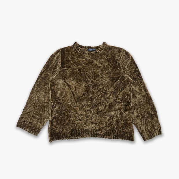 일본 브랜드 빈티지 롱슬리브 골덴 니트