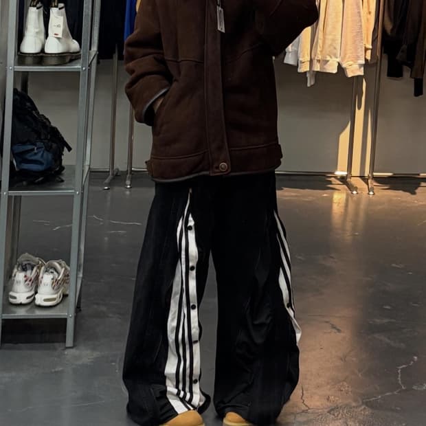 입생로랑 양가죽 스웨이드 무스탕 자켓 A2746