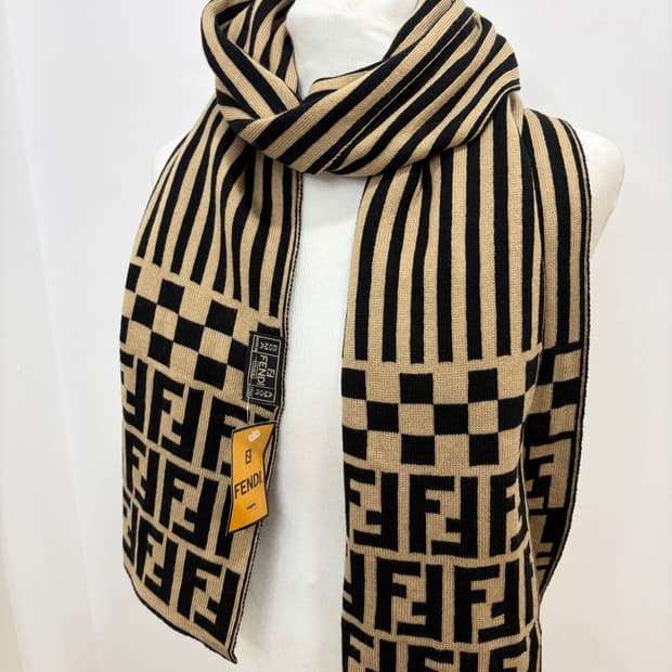 펜디 브라운 주카 머플러