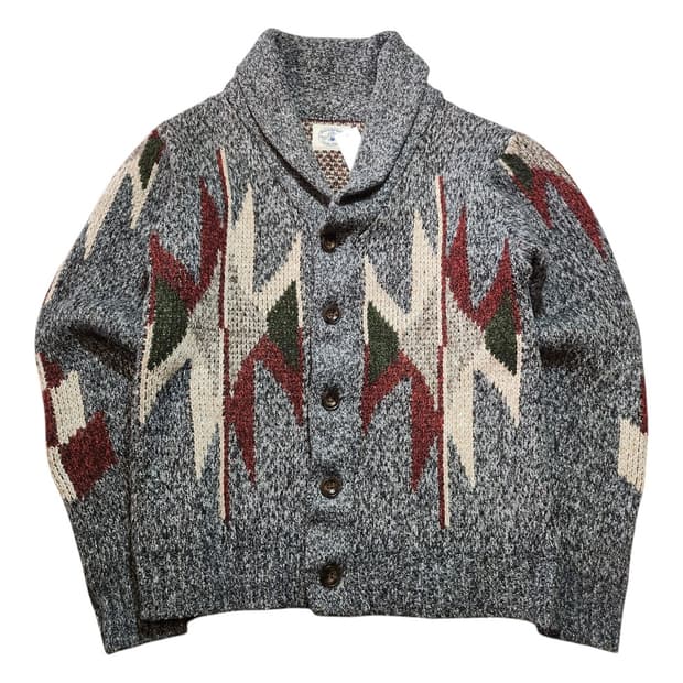 메이든 워크웨어 인디언패턴 가디건