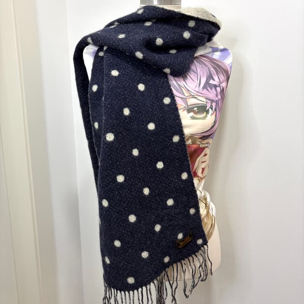 일본 빈티지 모리걸 도트 머플러