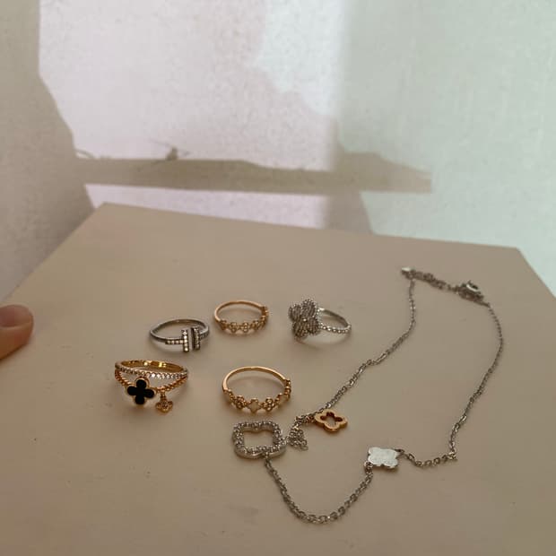 미사용 반지 목걸이 일괄