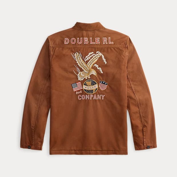 RRL 더블알엘 26SS 자수 헤링본 트윌 오버셔츠 L사이즈 신품