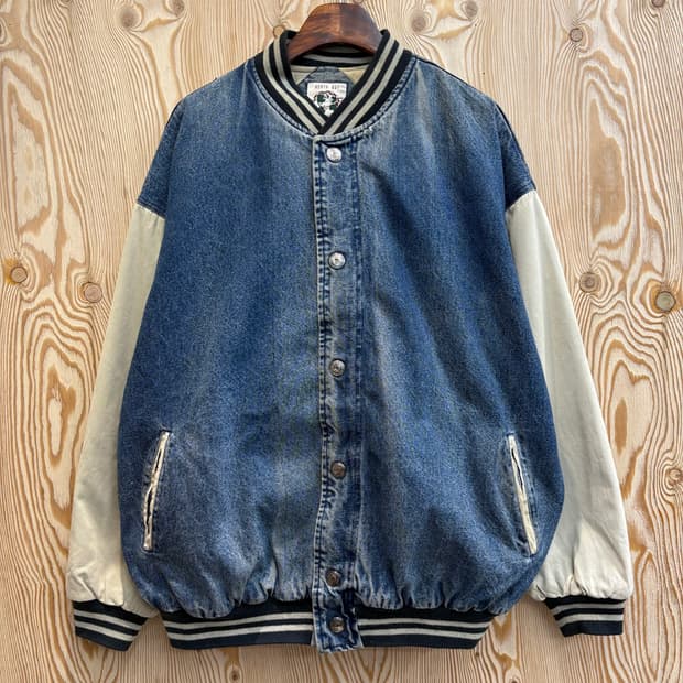 North bay 데님 바시티자켓