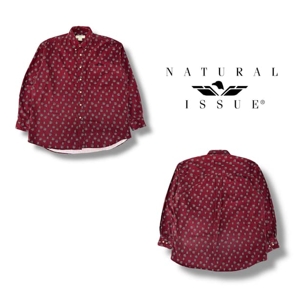  natural issue 패턴 셔츠 y12752