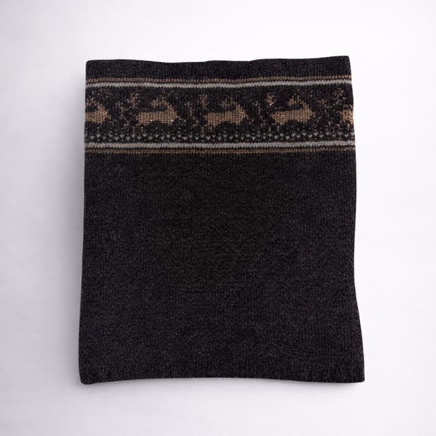 넘버나인 02AW 조지기 사슴 페어아일 넥워머