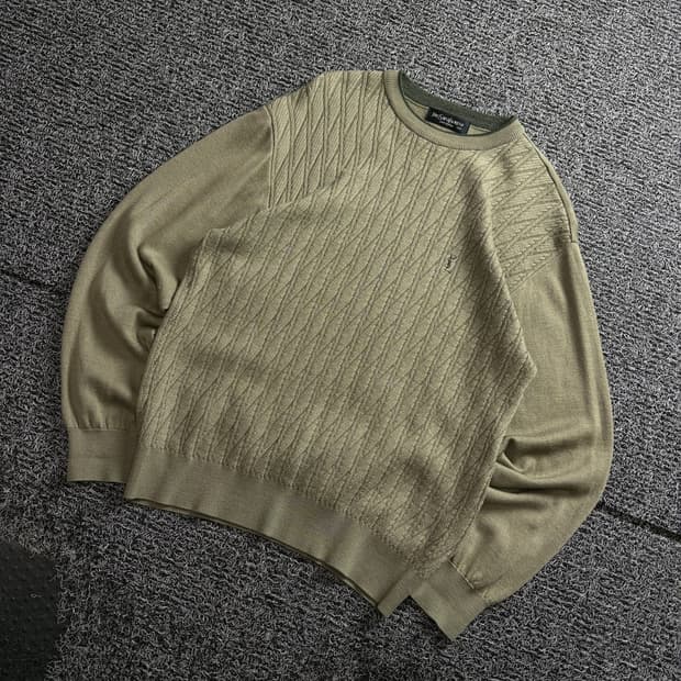 90s YSL 입생로랑 아카이브 케이블 니트 3884
