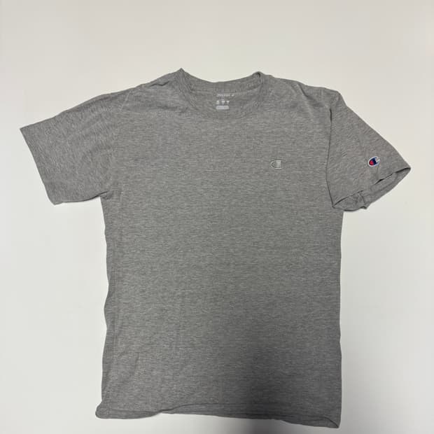 국내라벨!! 챔피온 그레이 로고 반팔 티셔츠 M