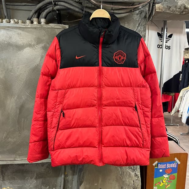 나이키 맨유 패딩 레드 L #csz1852