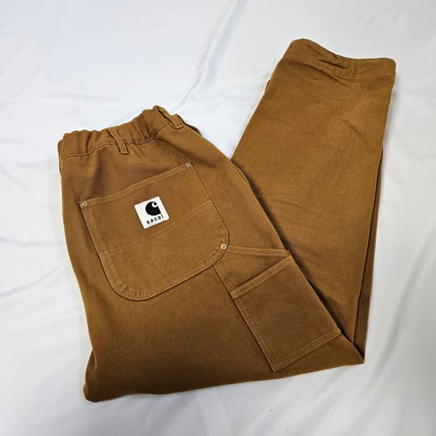 Sacai 사카이 X 칼하트 WIP 덕 캔버스 워크팬츠 바지