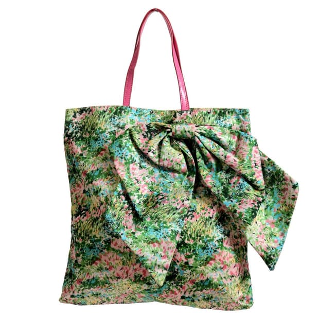 Red Valentino floral bow totebag