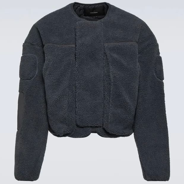 엔타이어스튜디오 Cropped fleece jacket 