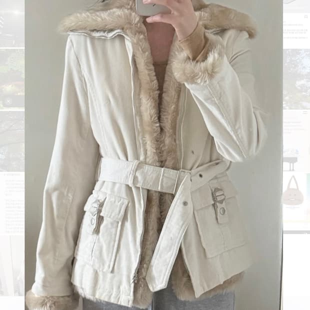 도쿄  코듀로이 퍼 자켓