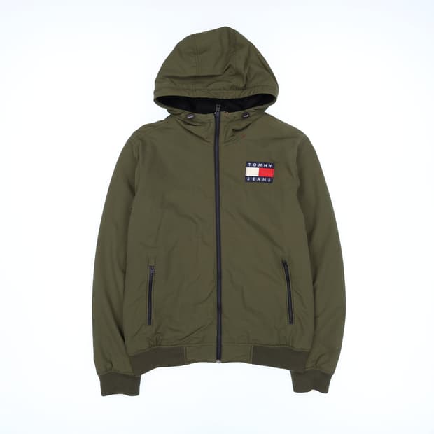 [L] 타미힐피거 빅로고 기모 후드 점퍼 자켓 N7107