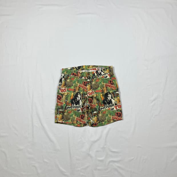 히스테릭글래머 히스테릭 오브 티키 올프린트 반바지