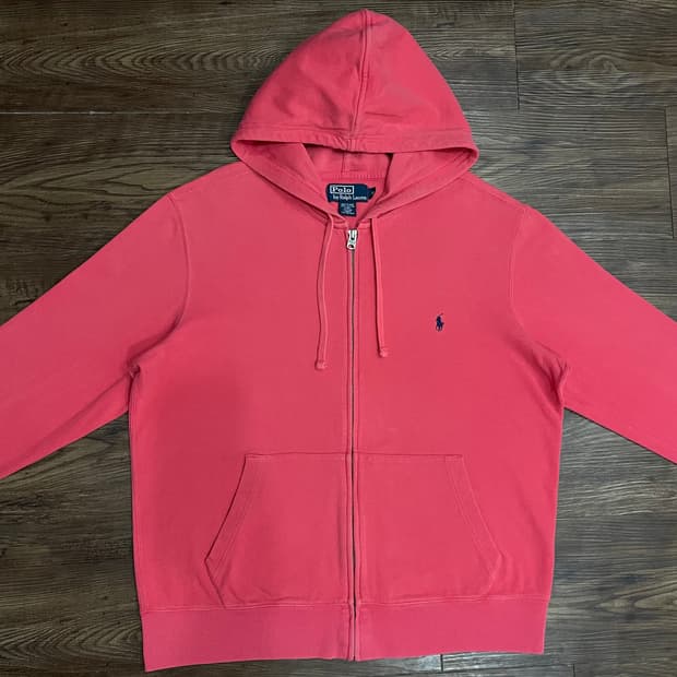 폴로 랄프로렌 핑크 후드집업