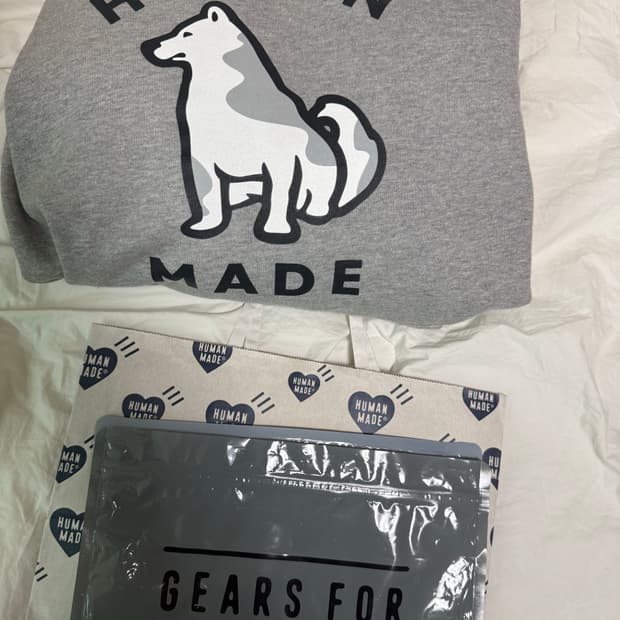 휴먼메이드 진돗개 후드티