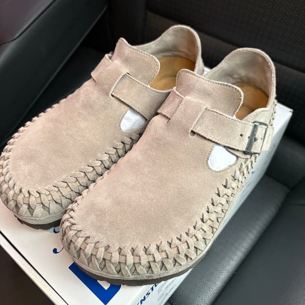 (40) 버켄스탁 x KITH 런던 브레이디드 문락 색상