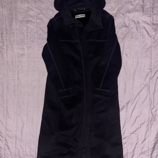 [M] FW03 질샌더 위즐퍼 후드 롱코트 판매합니다