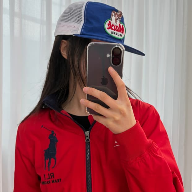 심플 어센틱 맥 트럭스 매쉬 캡 모자 blue