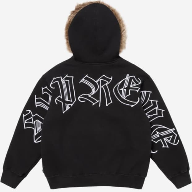 슈프림 퍼 후드집업 XL 구해요