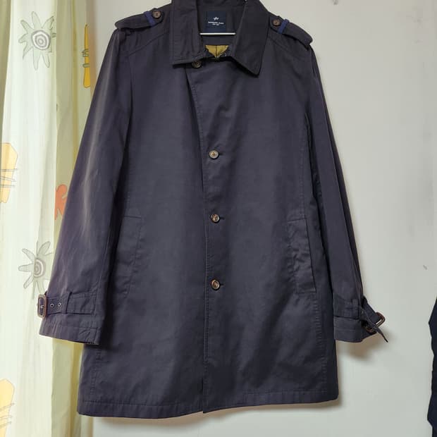 뱅뱅진 남성 네이비 트렌치 코트105
