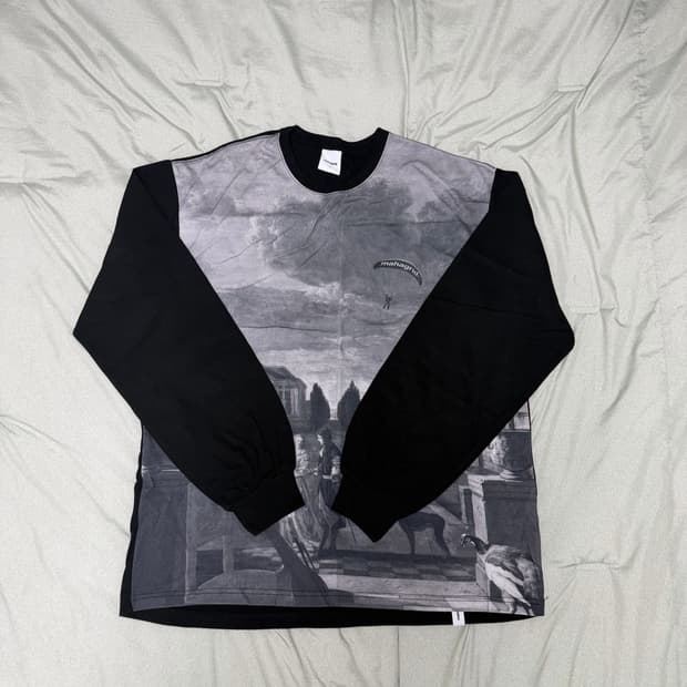 마하그리드 NEWSTALGIA LS TEE BLACK