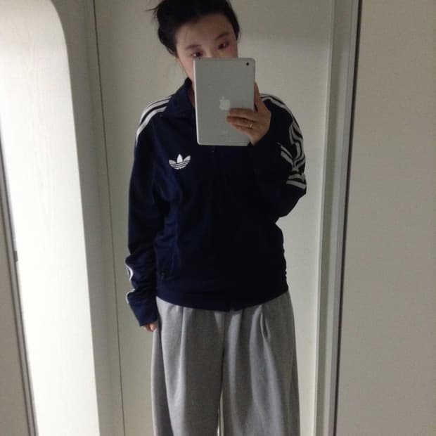 Adidas navy 구파 져지