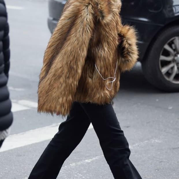 리얼 밍크 오버핏 퍼