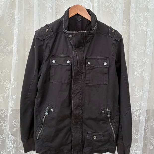 XL) 디젤 빈티지 야상 필드자켓 차콜