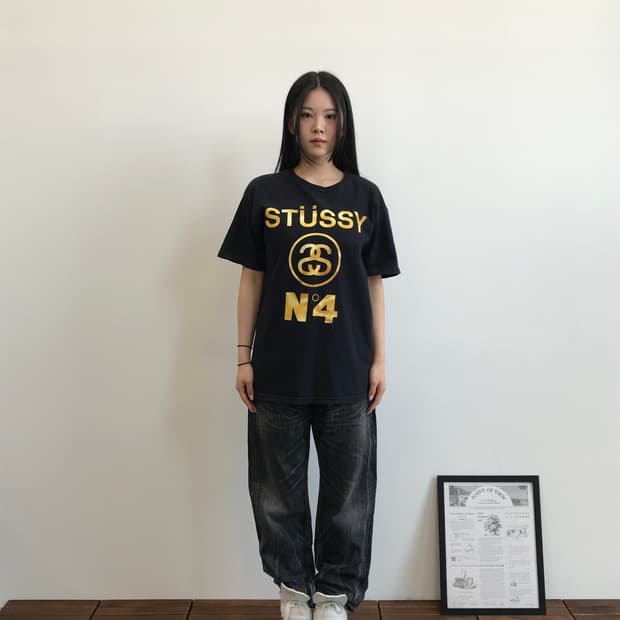 Stussy No.4 Double S Logo Tee