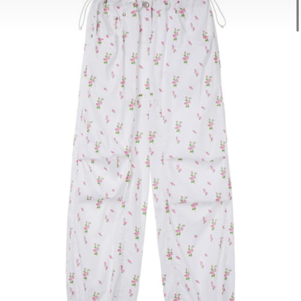 오픈와이와이 플라워 파라슈트 바지 1사이즈