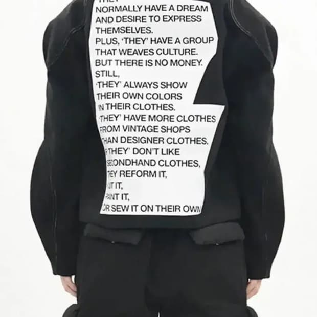 더뮤지엄비지터 백패치 울 바이커자켓 L