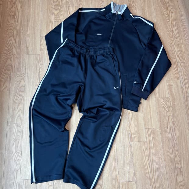 [NIKE] MADE IN JAPAN 트랙져지 자켓 팬츠 세트 네이비
