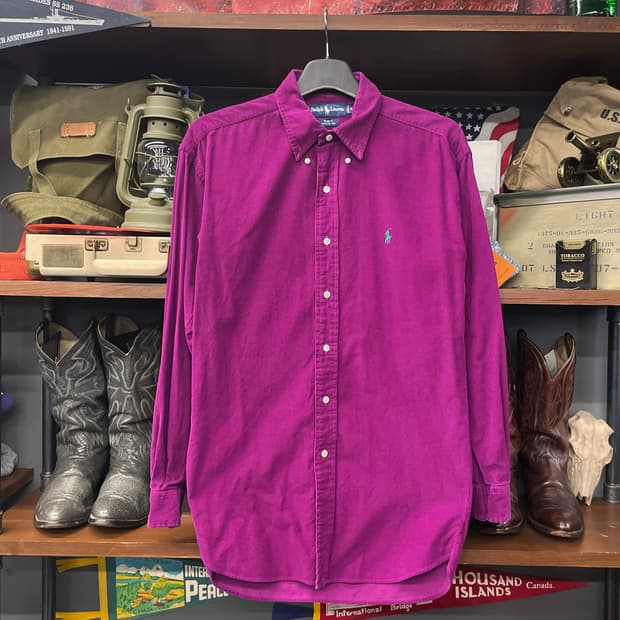 90s 폴로 랄프로렌 블레이크 핏 코듀로이 셔츠 N415