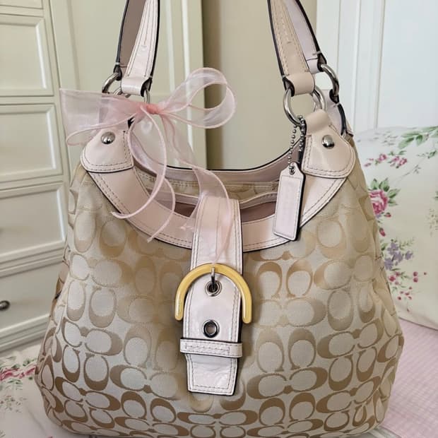 🎀🥛딸기우유 Soho Signature Lynn Hobo Bag