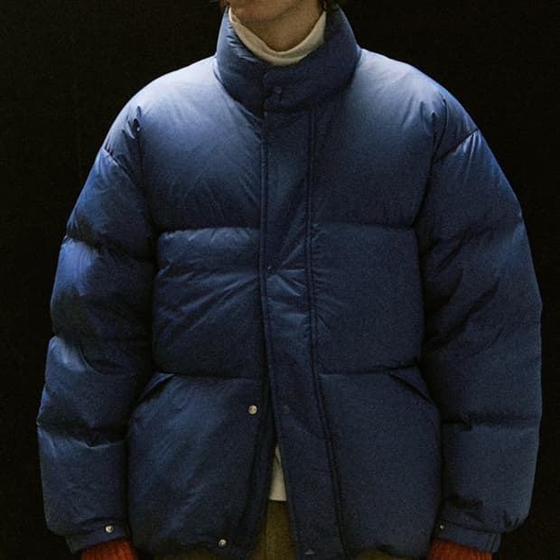 토마스모어  미쉐린 숏 다운 패딩 블루