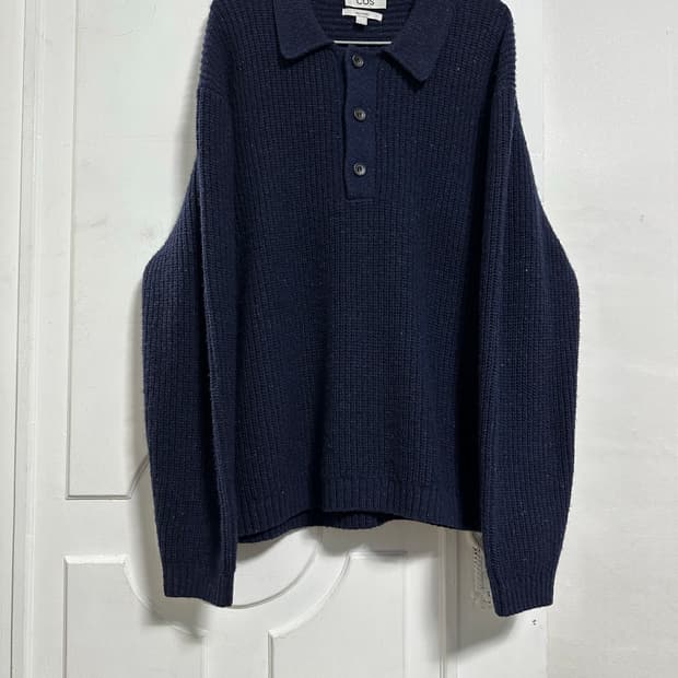 코스 COS 캐시미어 블랜드 폴로 니트