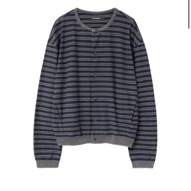 해칭룸 Stripe Cardigan burgundy