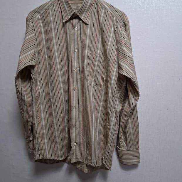 버버리 런던 스트라이프 면셔츠 드레스셔츠겸 캐쥬얼
100L