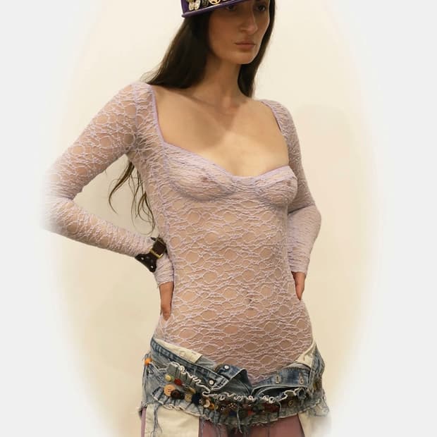 Maroske peech 레이스 레오타드