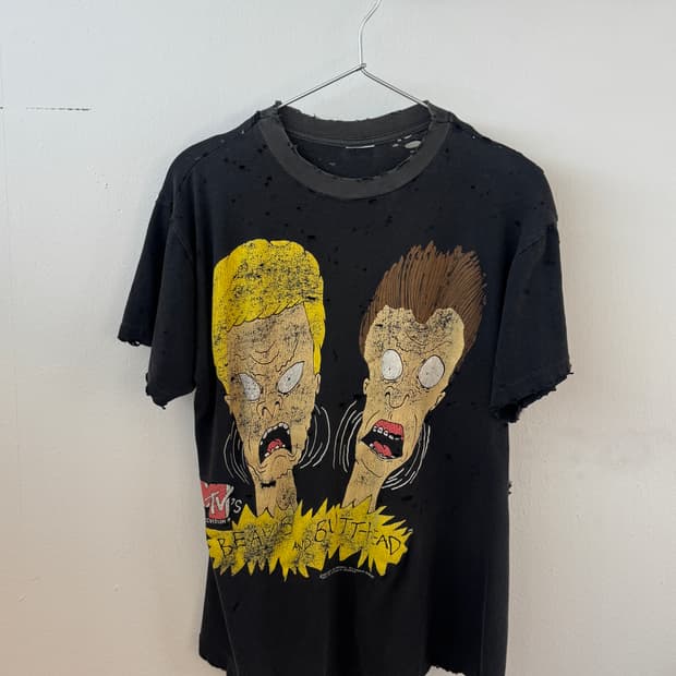 90s hard faded Beavis Butt-Head t shirt