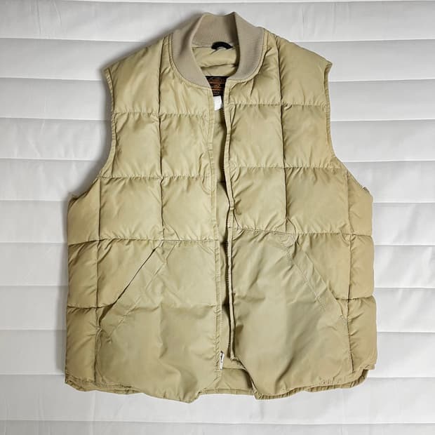 80s 에디바우어 다운 베스트 (조끼 패딩)