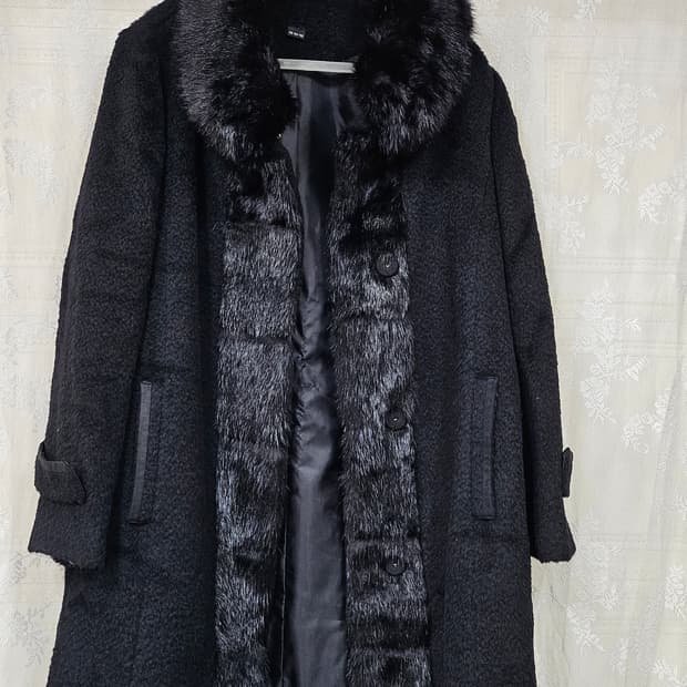 알파카 퍼 코트