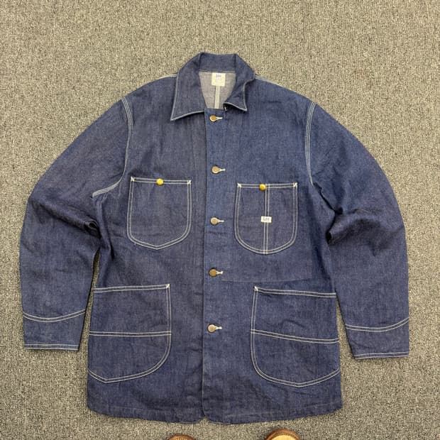 Lee 빈티지 91-j 데님 커버올 자켓
